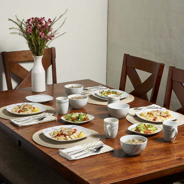 Tabletops Gallery Alec 16 Piece Dinnerware Set, Service for 4 & Reviews